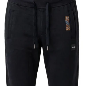 black fleece joggers ghost mannequin